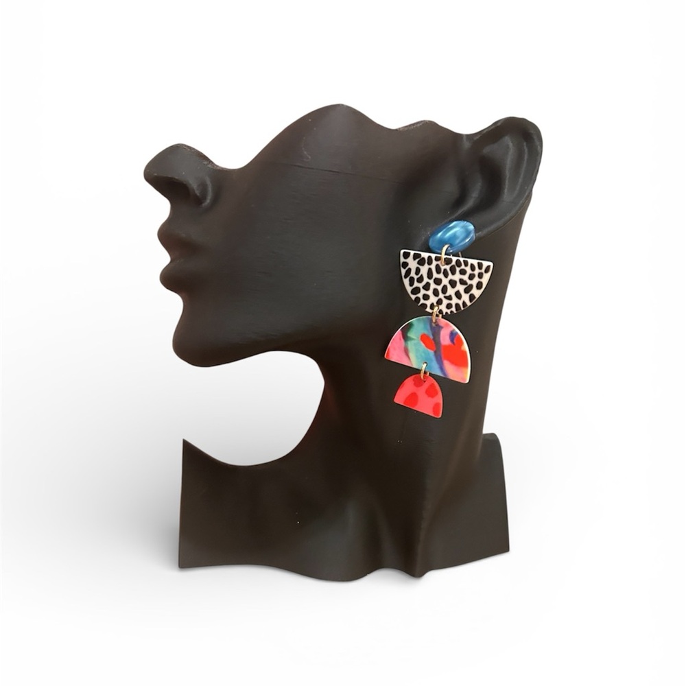 Plunder Multicolor Statement Earrings